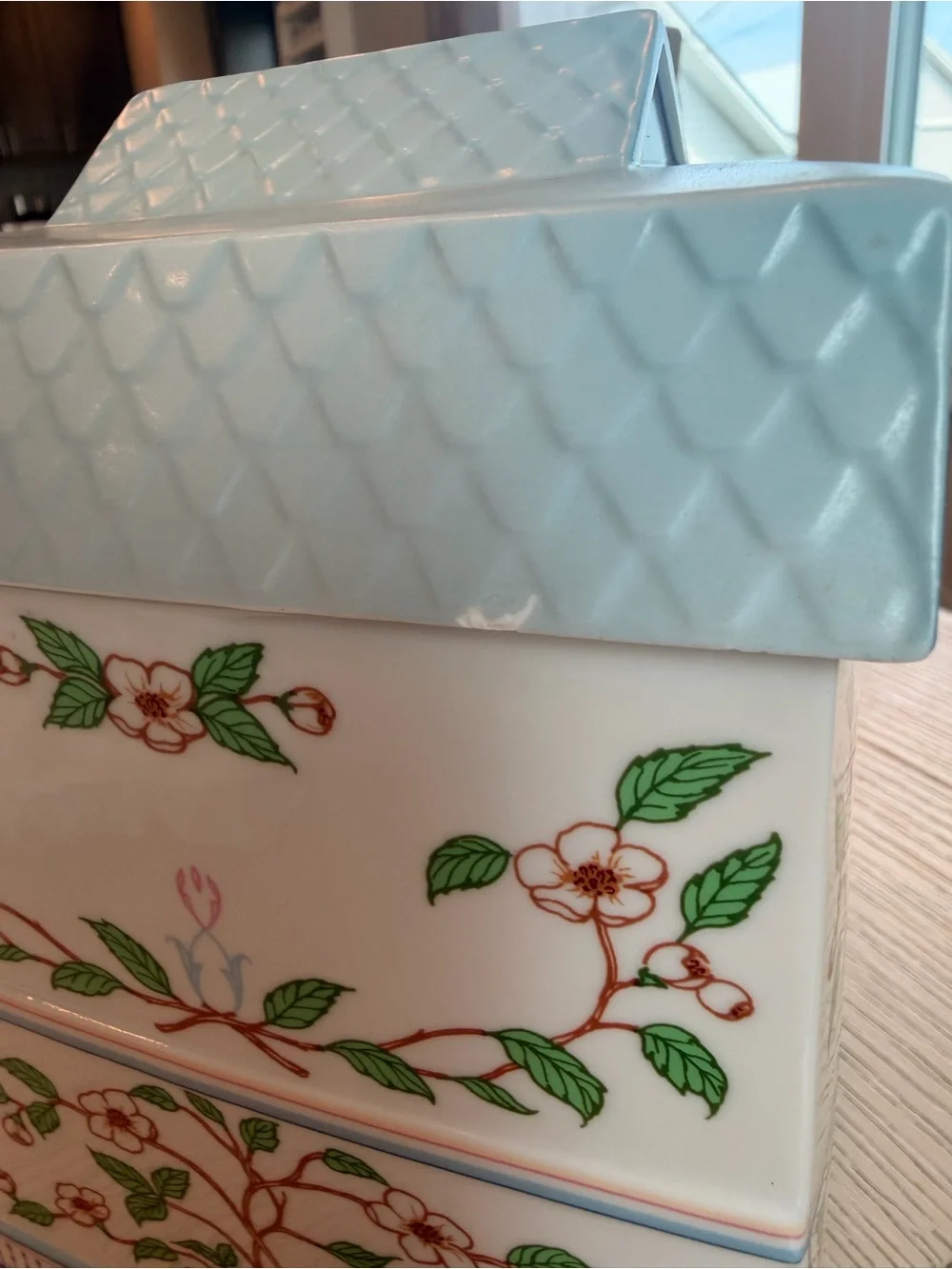 Lenox Village Tea Canister
